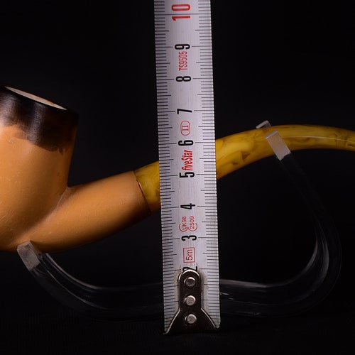 Lee Van Cleef Half Bent Meerschaum Pipe, Unsmoked Pipe, The Best shops Block Meerschaum