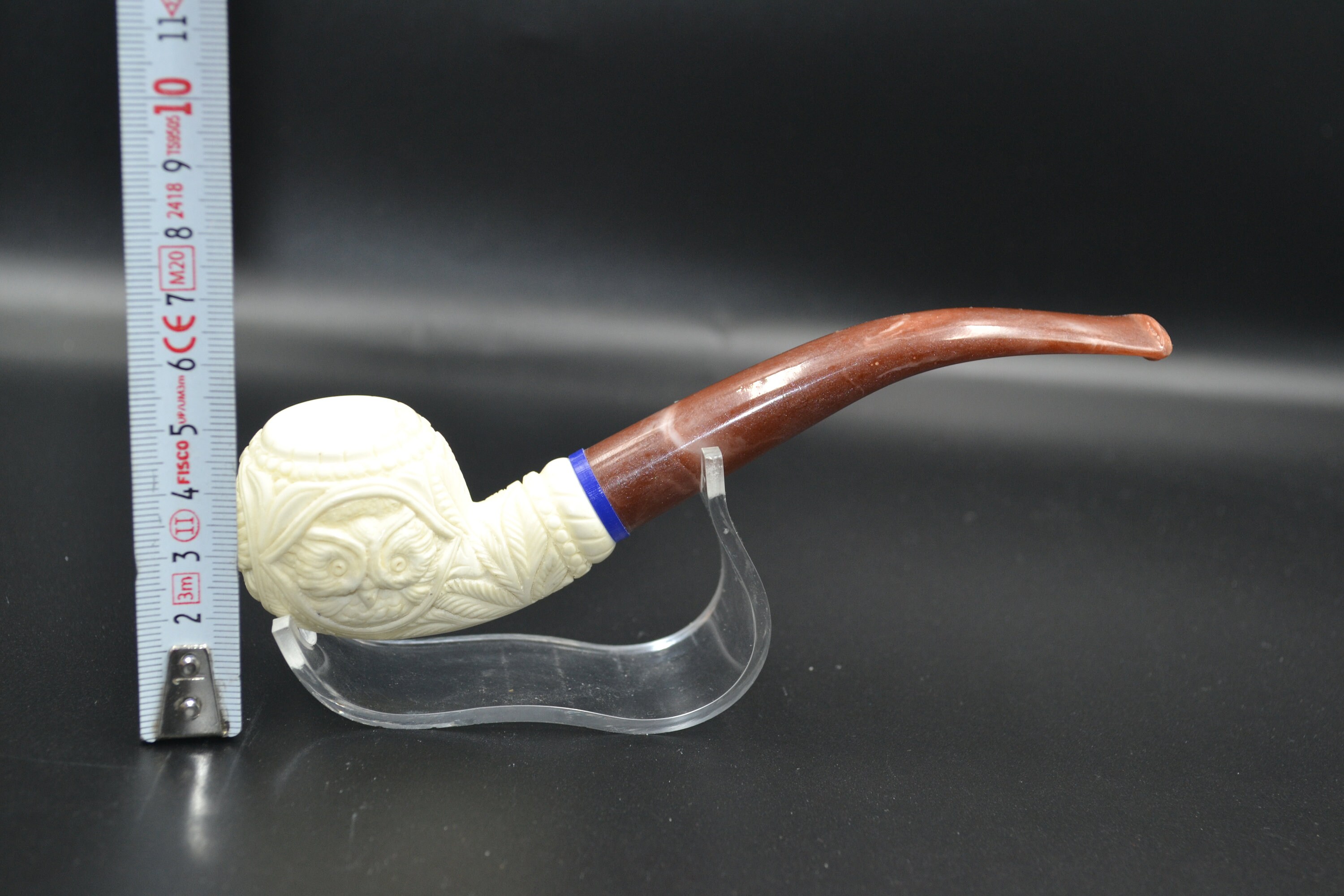 Embossed Owl Pipe, Meerschaum Pipe, Unsmoked Pipe, Tobacco Pipe ...