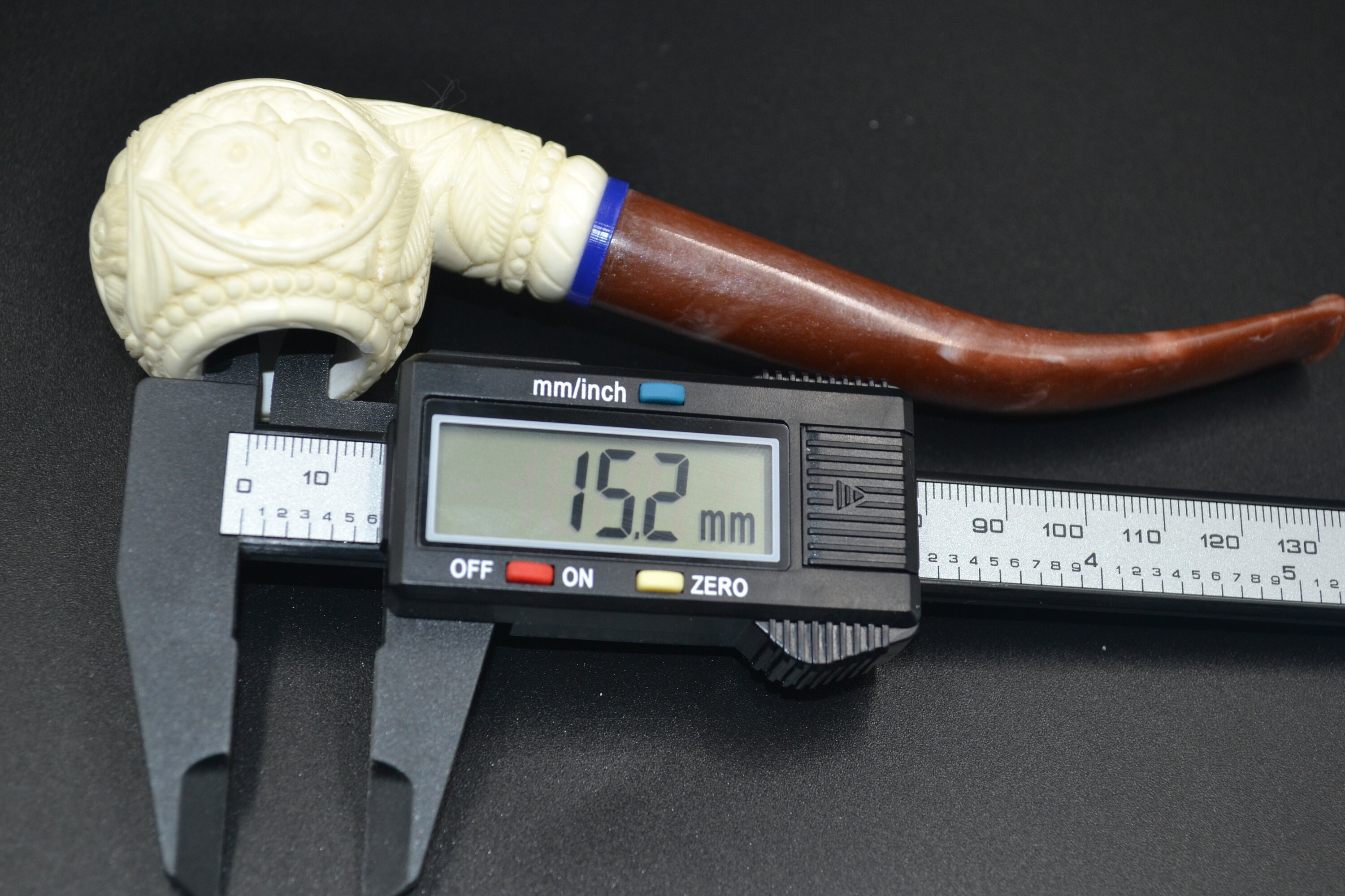 Embossed Owl Pipe, Meerschaum Pipe, Unsmoked Pipe, Tobacco Pipe ...