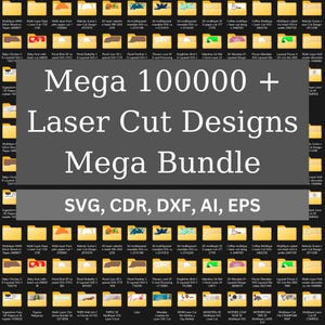Mega Laser cut Bundle 100000 Vektor, dxf-Dateien, 3d, 2D, cnc, Laser Cut Mega Bundle SVG, CNC-Dateien, Gravur CNC-Fräser Plasmenschneiden - #10