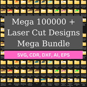 Mega laser cut bundle 100000 wektor, pliki dxf, 3d, 2D, cnc, Laser Cut Mega Bundle SVG, pliki CNC, grawerowanie CNC router plazmowe cięcie - #10