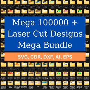 Mega Laser cut Bundle 100000 Vektor, dxf-Dateien, 3d, 2D, cnc, Laser Cut Mega Bundle SVG, CNC-Dateien, Gravur CNC-Fräser Plasmenschneiden - #10