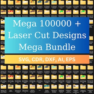 Mega bundle di taglio laser 100000 file vettoriali, dxf, 3d, 2D, cnc, Laser Cut Mega Bundle SVG, file CNC, incisione router CNC taglio al plasma - #10