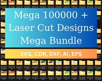 Mega Laser Cut Bundle 100000 Vector, Dxf Files, 3d, 2D, Cnc, Laser Cut ...