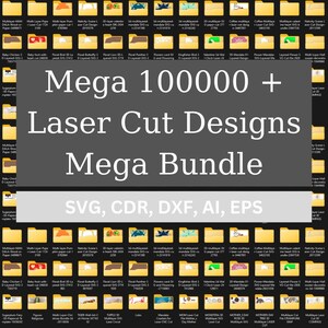 Mega laser cut bundle 100000 vector, dxf files, 3d, 2D, cnc, Laser Cut Mega Bundle SVG, CNC Files, Engraving CNC router plasma cutting - #10