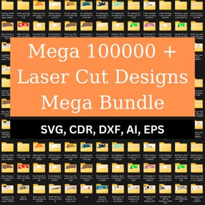 Mega bundle di taglio laser 100000 file vettoriali, dxf, 3d, 2D, cnc, Laser Cut Mega Bundle SVG, file CNC, incisione router CNC taglio al plasma - #10