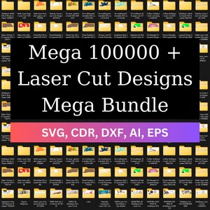 Bundle méga découpé au laser 100000 vecteur, fichiers dxf, 3d, 2D, cnc, méga Bundle découpé au laser SVG, fichiers CNC, gravure découpe plasma routeur CNC - #10