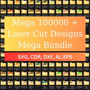 Mega bundle di taglio laser 100000 file vettoriali, dxf, 3d, 2D, cnc, Laser Cut Mega Bundle SVG, file CNC, incisione router CNC taglio al plasma - #10