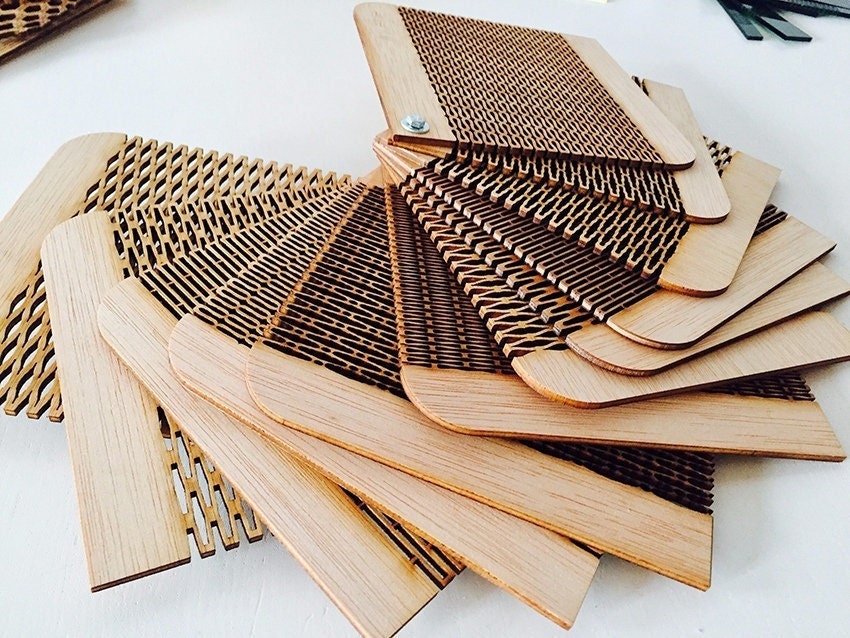 Curved Laser Bent Wood Patterns, Flexible Lightburn Laser Cut