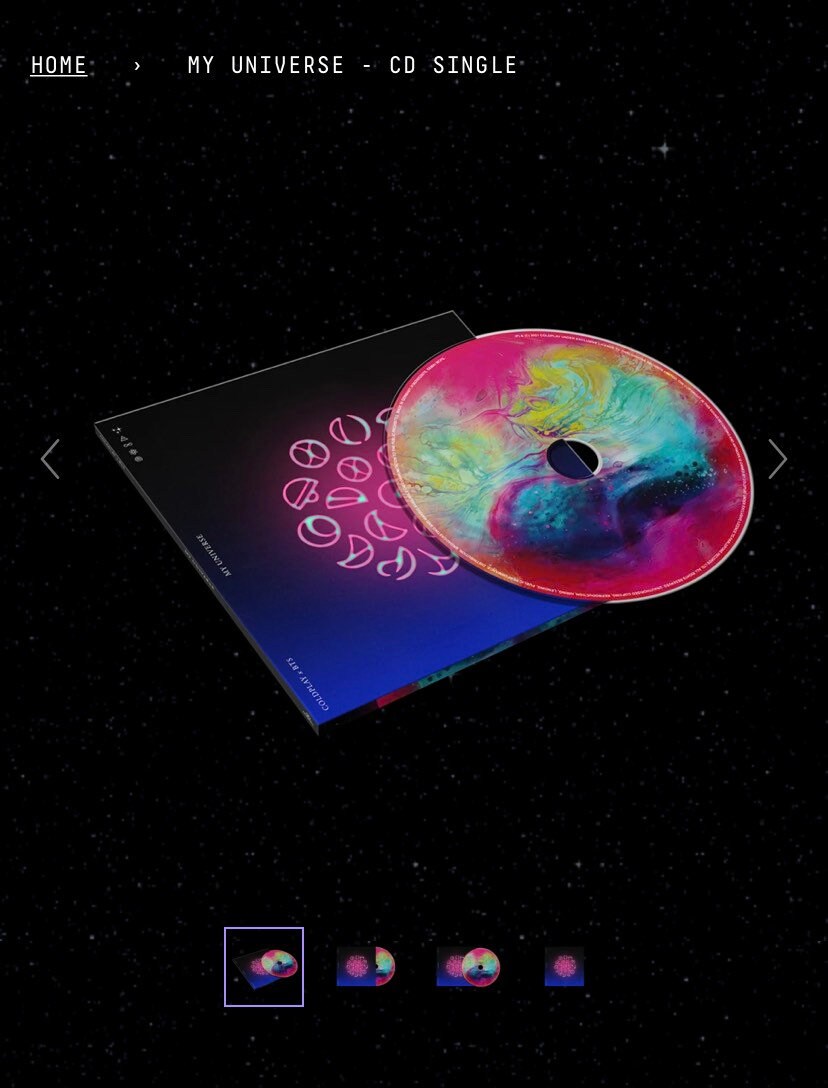 BTS x Coldplay My Universe Official CD single All DAMAGED  Etsy