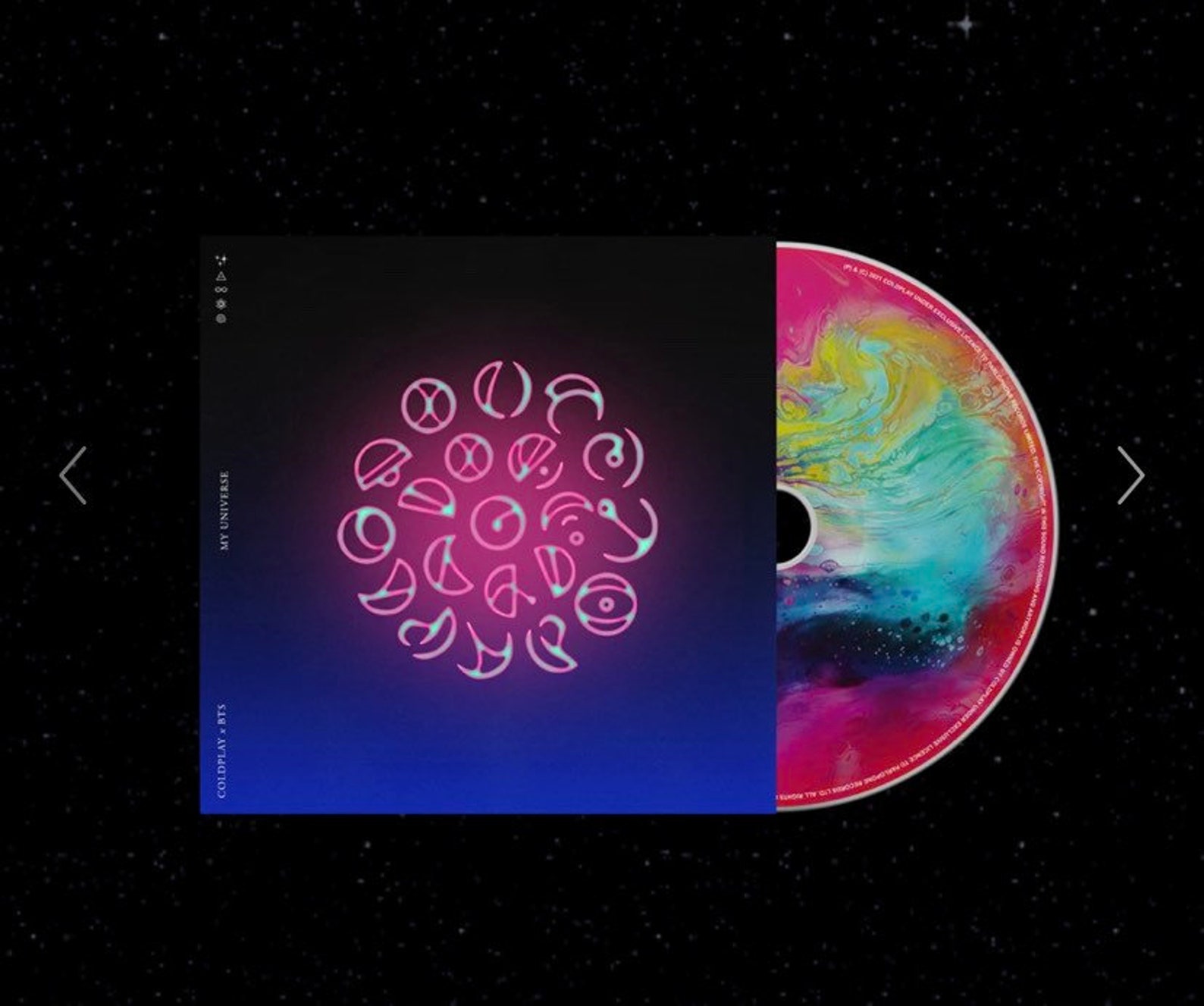 BTS x Coldplay My Universe Official CD single All DAMAGED  Etsy