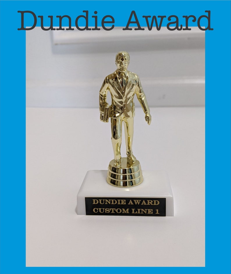 Personalized Dundie Award Trophy the Office TV Show Fan Gift - Etsy