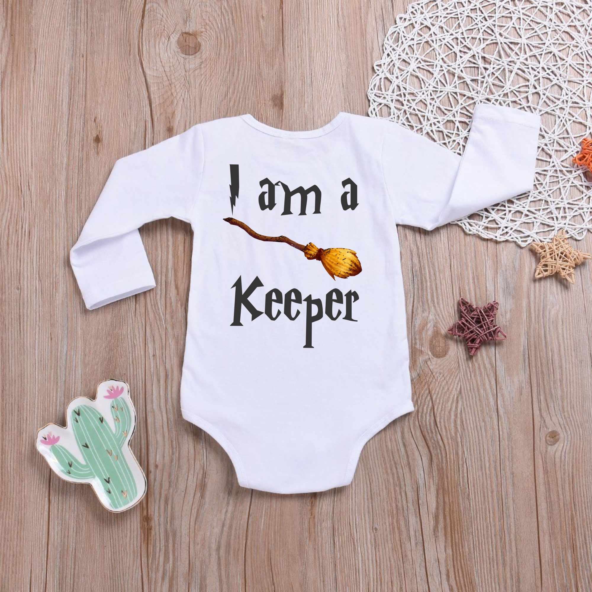 I'm a Keeper Wizard Witch Warlock Onesie ® Baby Boy Etsy