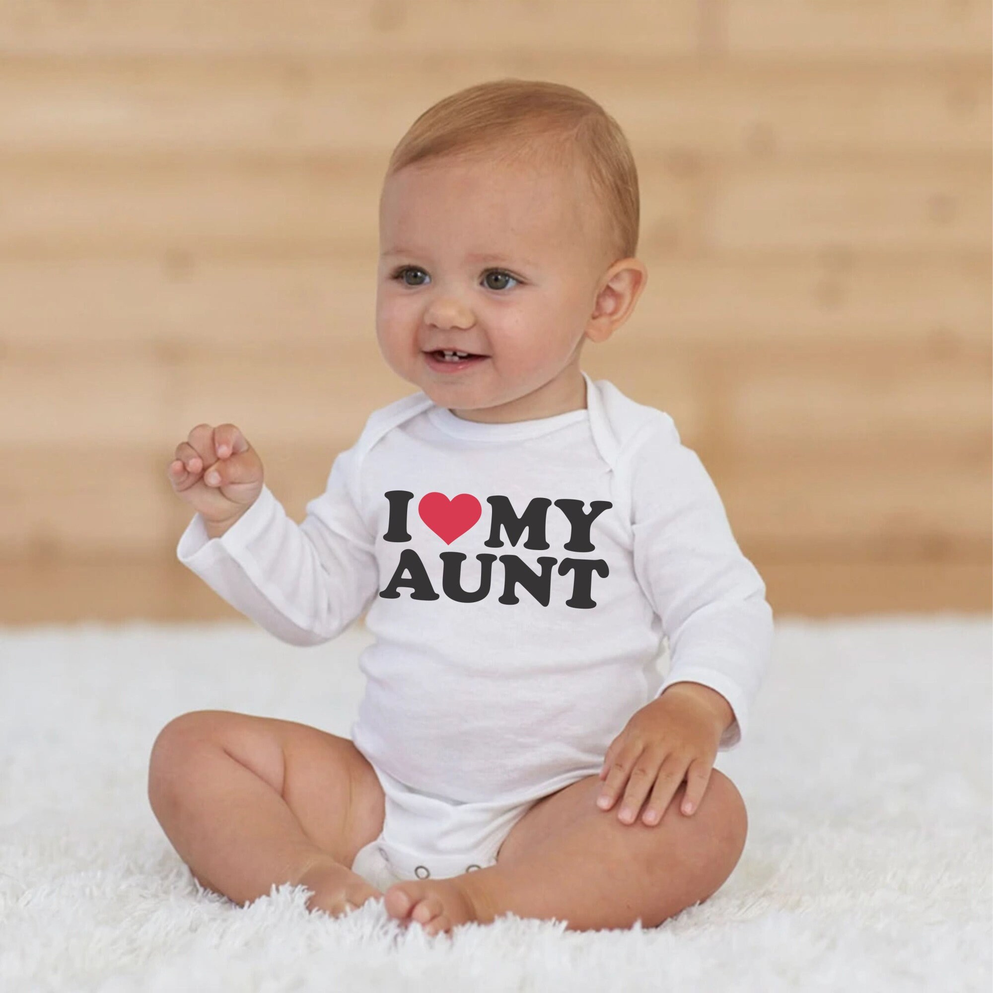 I Love My Aunt Auntie Pregnancy Announcement Baby Bodysuit | Etsy