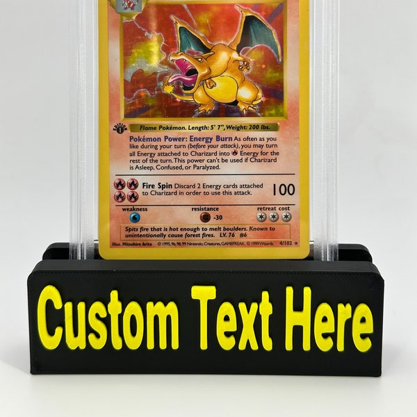 Custom 3D Printed Trading Card Stand