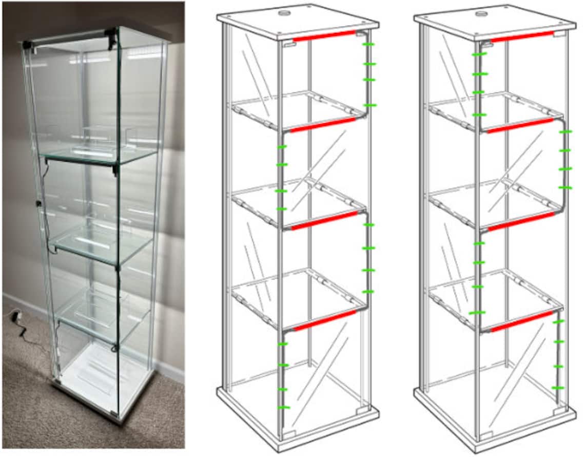 LED Lighting Kit for IKEA Detolf Not Included Etsy