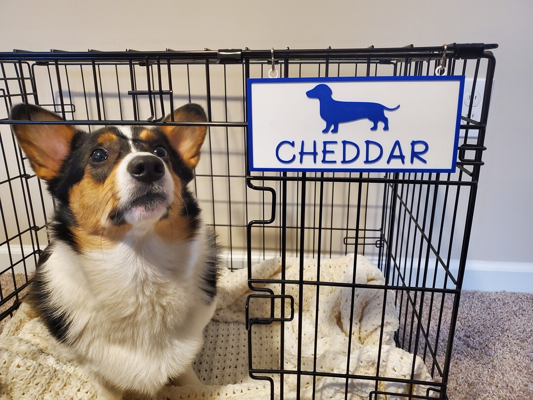 Custom 3D Printed Dog Crate Tag Etsy