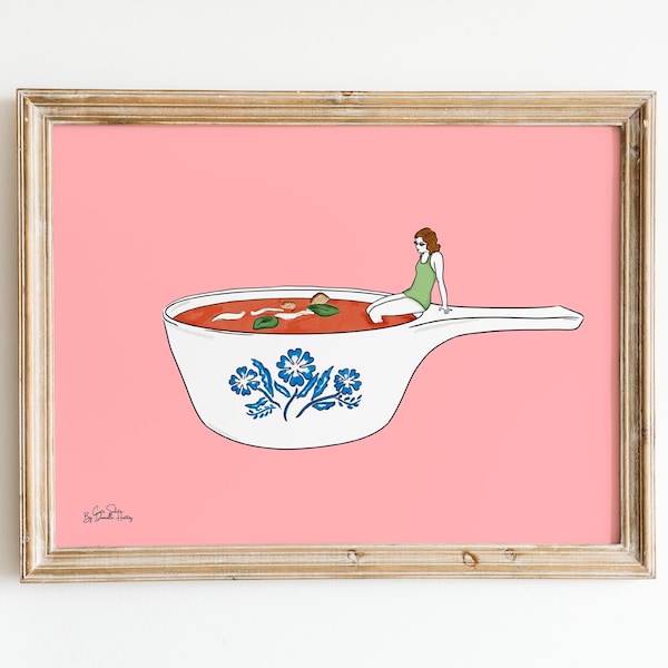 Corningware Dish Tomato Soup Wall Print