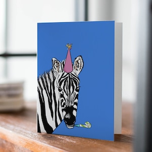 Zebra Geburtstagskarte