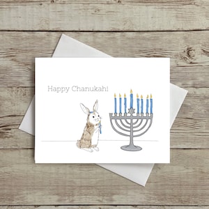 Carte chanukah heureuse