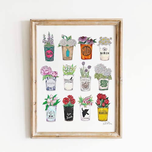 New York City Coffee Cups Coffee Cup Prints NYC Coffee Wall Etsy