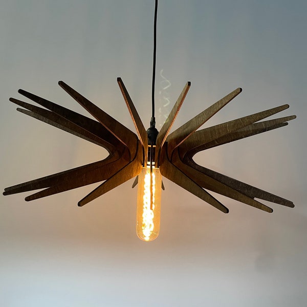 Mid Century Pendant Light - Etsy