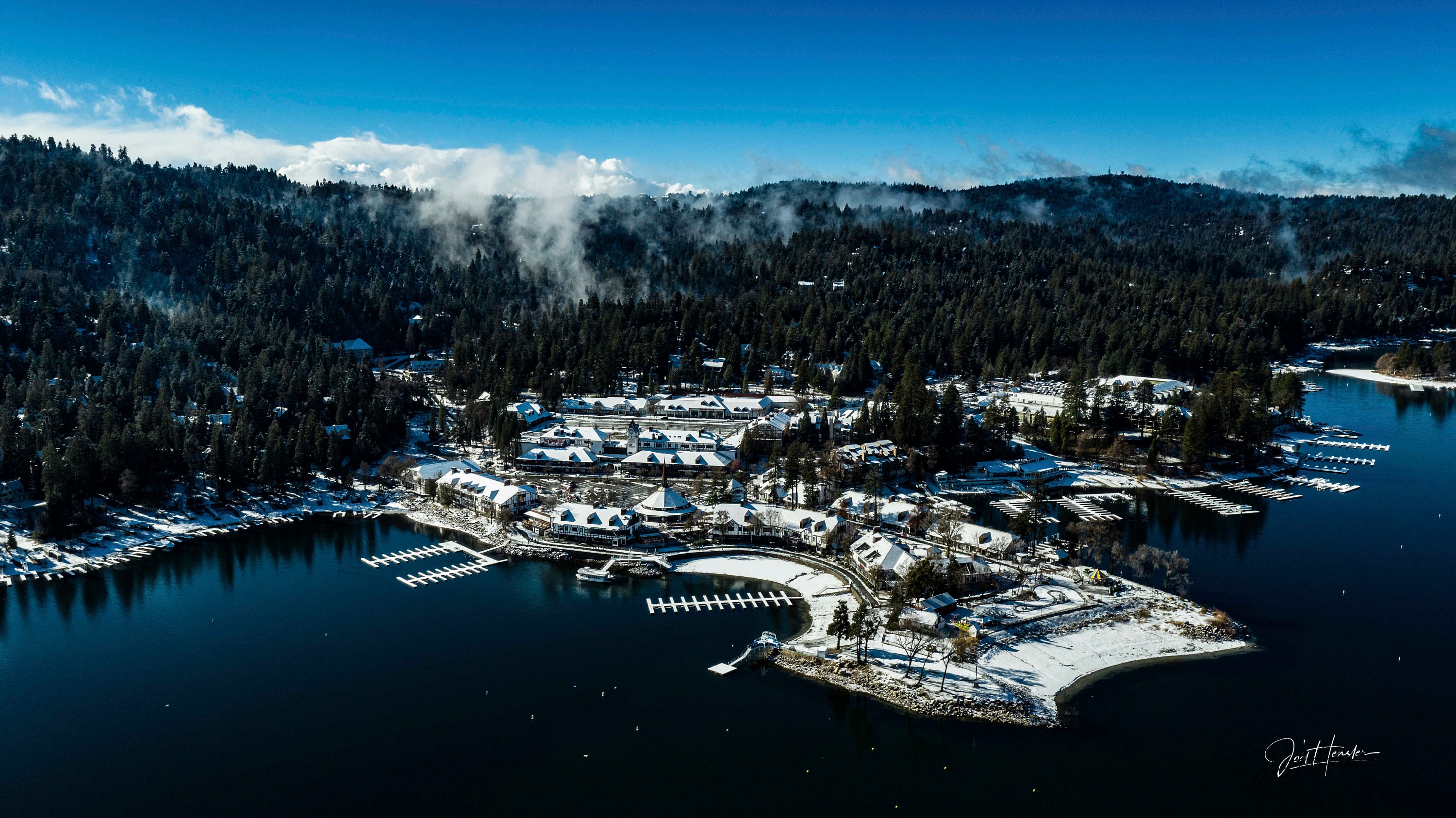 Lake Arrowhead Village Snow Etsy