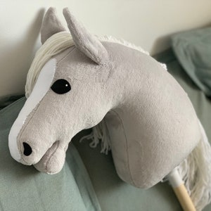 Light Gray Hobby Horse with white mane