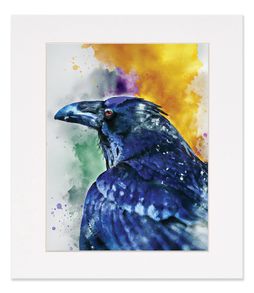 RAVEN, Nature Art, Watercolor Style Art, Raven Print - Etsy