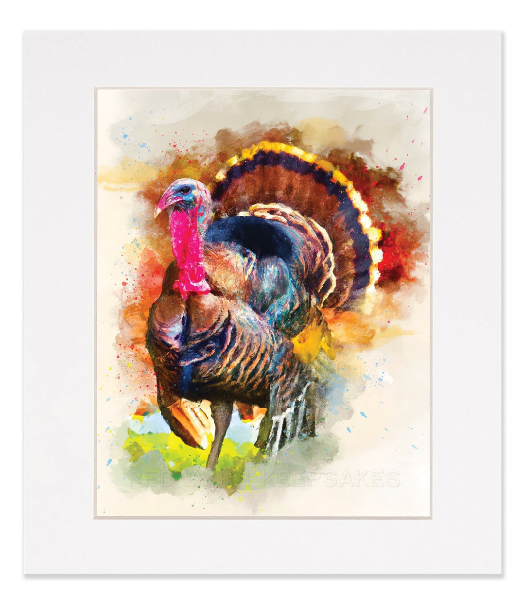 TURKEY, Nature Art, Watercolor Style Art, Turkey Print - Etsy