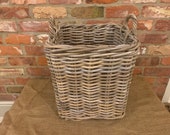 Premium Quality Square Rattan Log Basket
