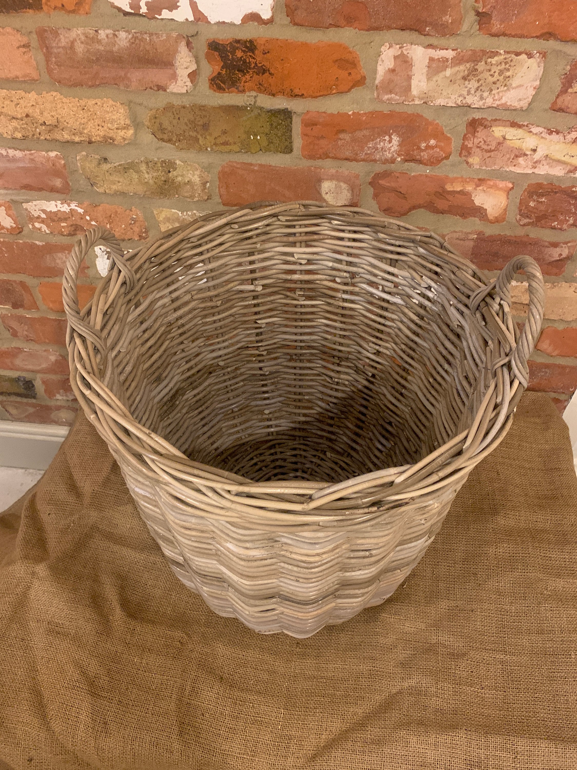 Premium Quality Round Rattan Log Basket Etsy UK