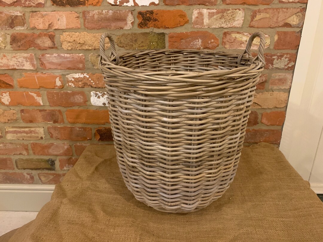 Premium Quality Round Rattan Log Basket Etsy UK