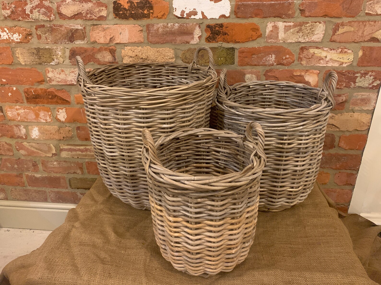 Premium Quality Round Rattan Log Basket Etsy UK