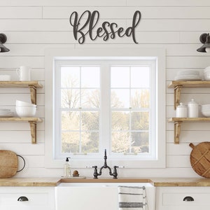 SVG Cut File / Farmhouse SVG / Blessed SVG Sign / Script Font