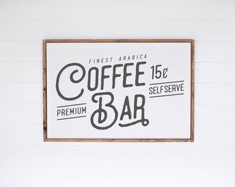 Coffee Bar SVG | Coffee SVG | SVG Cut File | Vintage Typography svg  | Coffee Bar Sign