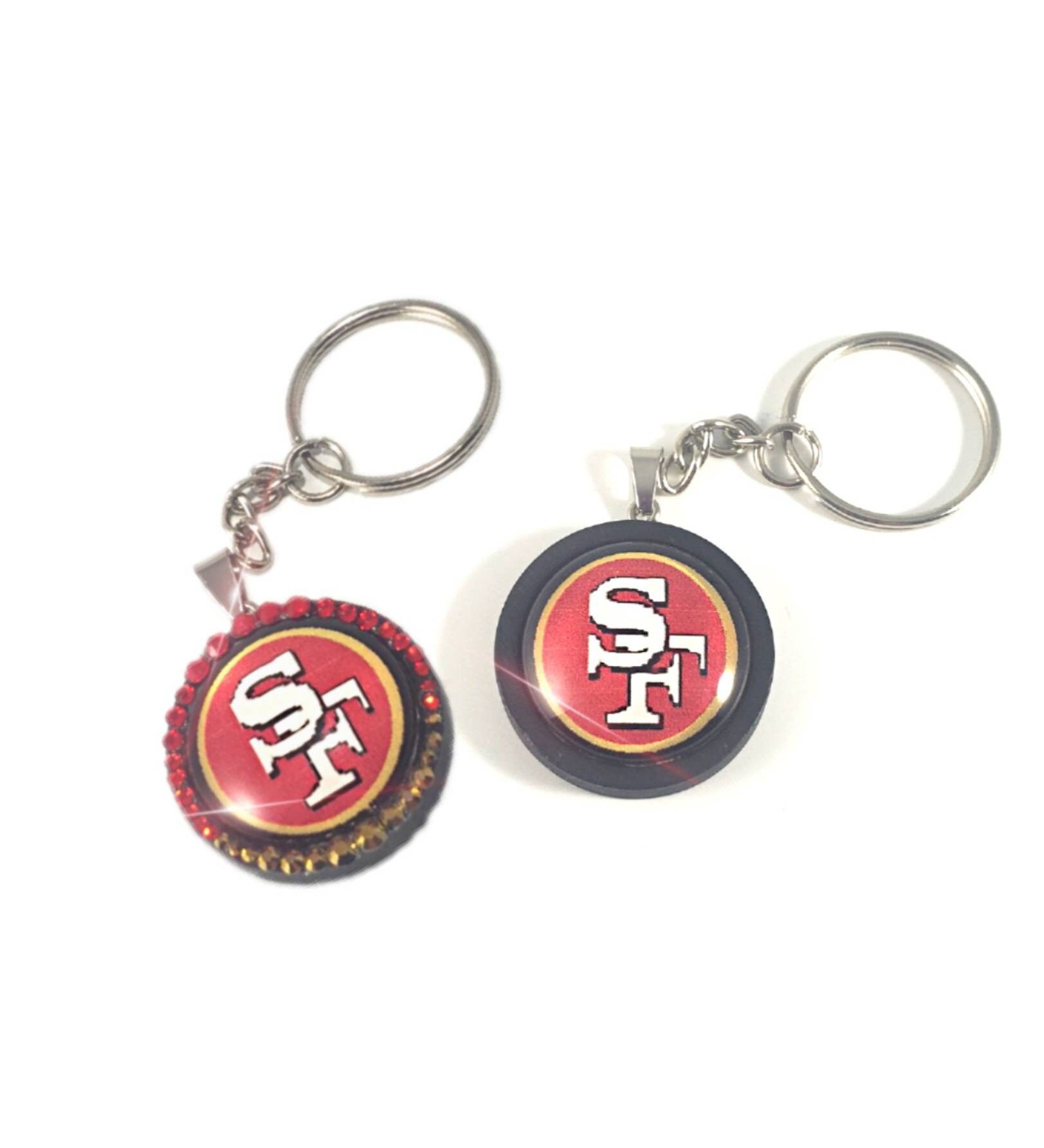 San Francisco 49ers Keychain Key Ring His & Hers Couples Etsy UK