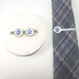 Toronto Maple Leafs Manschettenknöpfe & Krawatte Clip Groomsman Väter Tag Geschenk