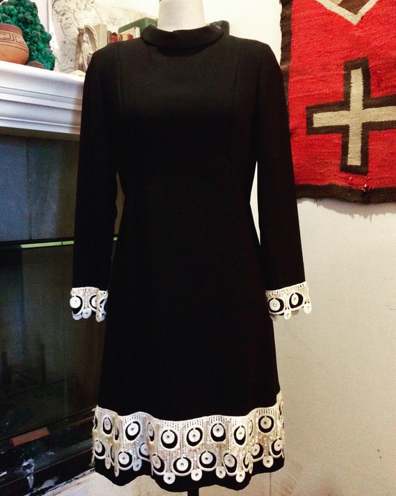1960s Emma Domb cocktail dress.