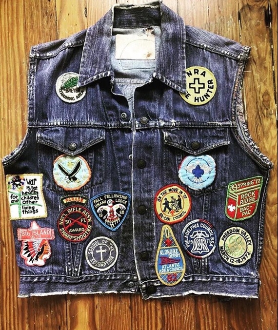 Vintage denim vest.