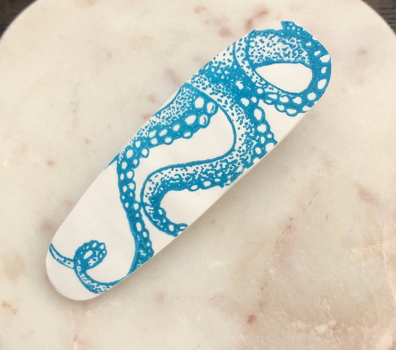 Octopus Nautical Hair Clip Barrette