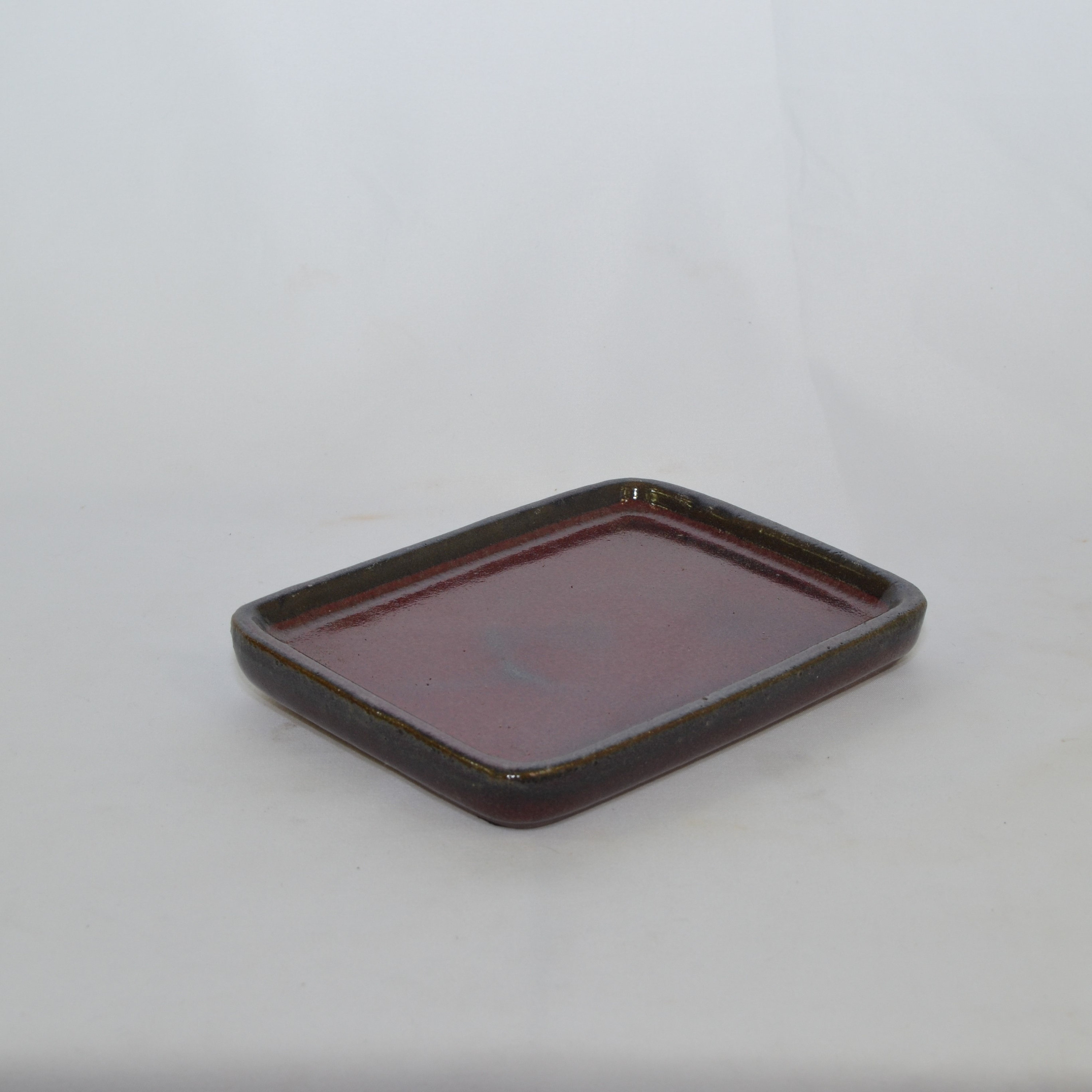 Bonsai Ceramic Humidity Tray Rectangular Shape Burgundy Etsy UK
