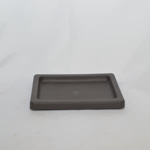 Bonsai watering/humidity/dripping  8" tray, rectangular shape, brown color