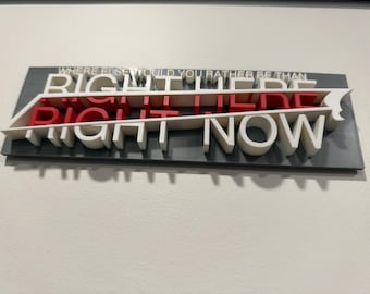 Buffalo Bills Football 3D Sign – Right Here Right Now Fan Cave & Game Room Decor
