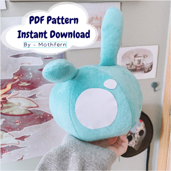 Stuffed Pet Seelie Sewing Pattern - Genshin Impact - PDF Digital Download - Plush Sewing DIY Project - No Physical Items Sent