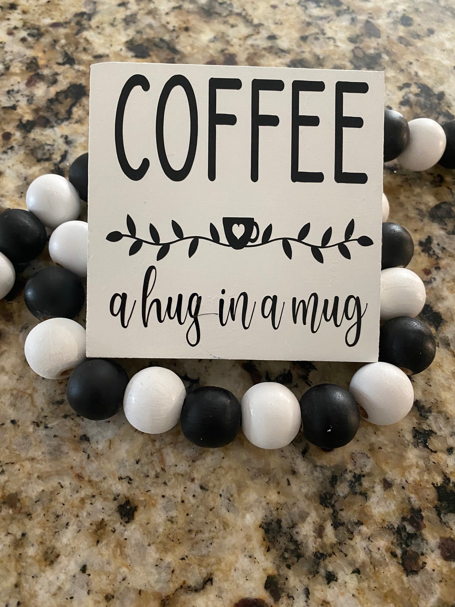 Coffee Tiered Tray Decor Coffee Bar Decor Farmhouse Coffee - Etsy