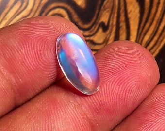 Free Form irregular shaped Ceylon Moonstone Cabochon 3.0 CT 18.4 mm x 5.9 mm x 4.3 mm