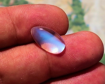 Free Form irregular shaped Ceylon Moonstone Cabochon 3.0 CT 18.4 mm x 5.9 mm x 4.3 mm