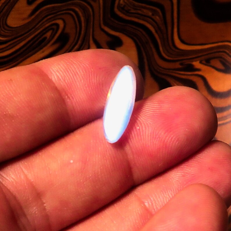 Free Form irregular shaped Ceylon Moonstone Cabochon 3.0 CT 18.4 mm x 5.9 mm x 4.3 mm