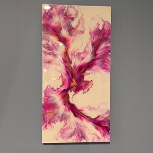 Finition en résine de peinture hollandaise acrylique rose